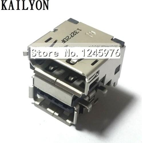 10pcs TE double deck USB plus Displayport USB master block, large DP master seat, double deck connector, computer host interfact