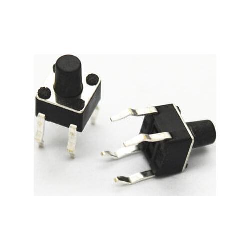 1000PCS/LOT 4.5*4.5*6MM Tact Switch 4 feet vertical micro / button switch 4.5x4.5x6
