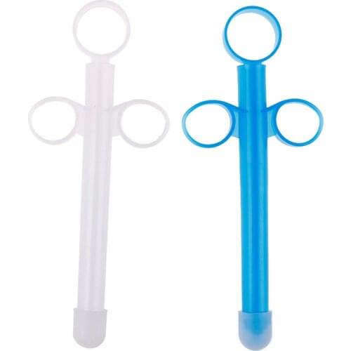 2PCS Syringe Injector Lube Tube Personal Oil Lubricant Applicator Enema Inject Launcher Sex Toys Anal Vagina Clean Tools