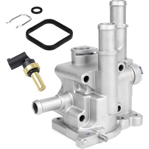 71744389 Aluminum Engine Cooling Thermostat Housing Cover Sensor for Chevrolet Chevy Cruze Aveo Orlando 96984103 55563530