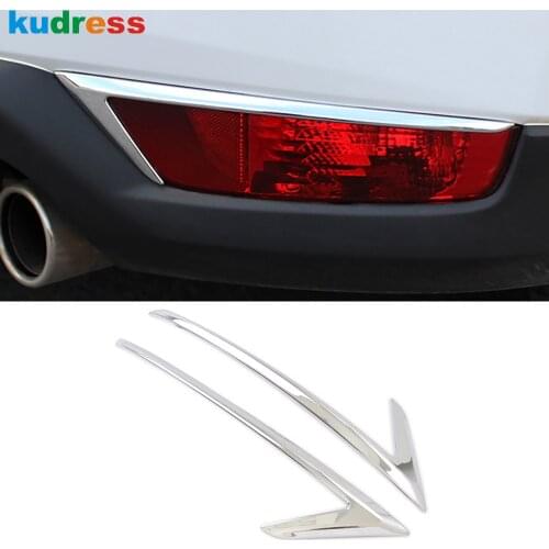 For Mazda CX-5 CX5 KF 2017-2020 ABS Chrome Car Rear Fog Light Cover Trim Tail Foglight Lamp Frame Sticker Styling Accessories