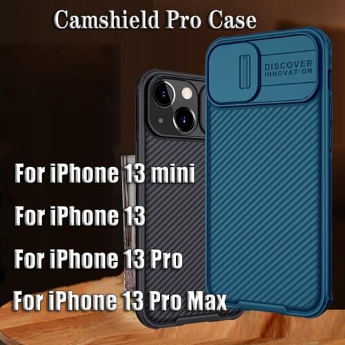 For iPhone 13 13 Pro Max Case Nillkin CamShield Pro Anti-fall Slide Lens Protection Cases For iPhone 13 mini Camera Back Cover
