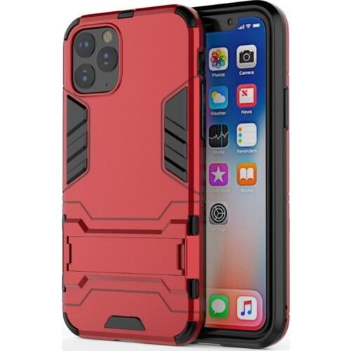 30pcs 2 in 1 Kickstand Iron Man With Stand Holder Hard Case Armor Cover For iPhone 13 Pro Max 12 Mini 11 XS XR X 8 7 6 Plus SE