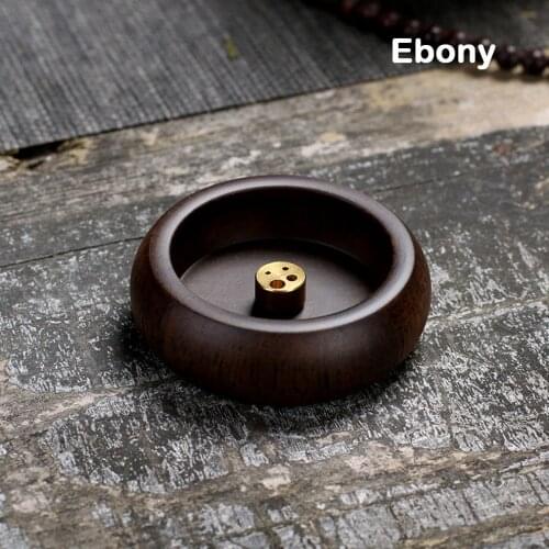 Ebony Stick Incense Burner Antique Mini Incense Holder Pure Copper Incense Stick Rosewood Incense Burner For Buddha