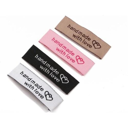1000Pcs/Lot Clothing Label Eco-friendly Custom Sewing Ribbon Clothing-tag with Logo Printing for Dress Suit Garment Used
