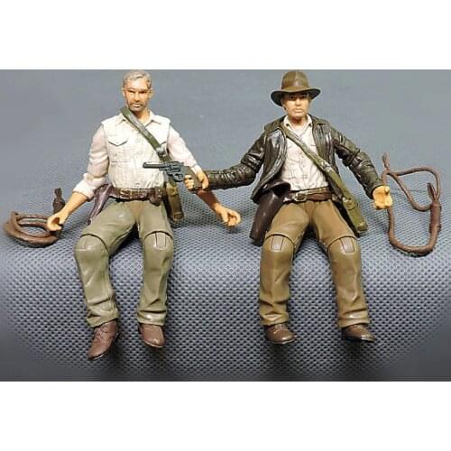 1pcs 7.5cm Cartoon anime Indiana Jones Action Figures Dolls kids PVC education model for collection toy d11