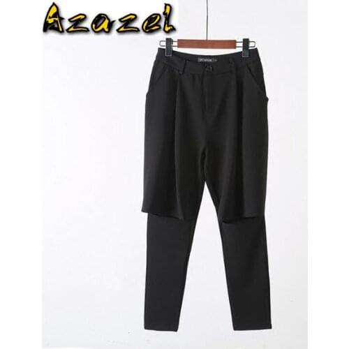 Hot 2020 New Men Comfortable Cotton plus size pencil pants mens clothing Fashion hair stylist stripe Ankle- Length pants S-2XL