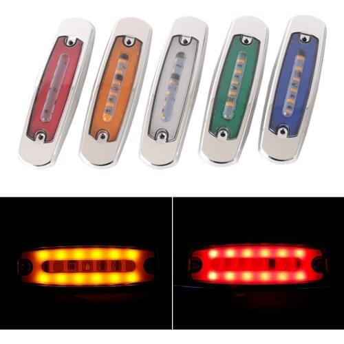 Truck Trailer Side Marker Indicator Light Car Signal Brake Rear Warning Tail Light LED 24V Warning Lamp