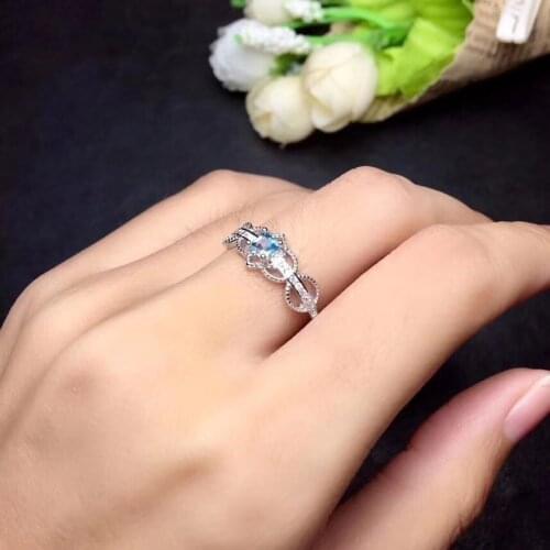 Pink topaz ring Natural real Pink topaz ring 925 sterling silver Free shipping Gem 3mm