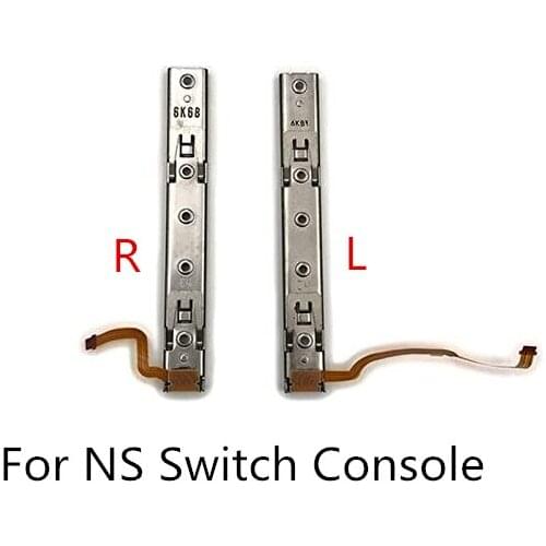 NEW Left Right LR Sliders Railway replacement for Nintend Switch Console Rail Handle Host Left Right Charging Socket Slot Set