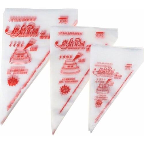 20PCS/LOT Disposable Piping Bag Icing Fondant Cake Cream Squeeze Cream Bag Dessert Decorators Pastry Tip Nozzle Bags Cake Tools