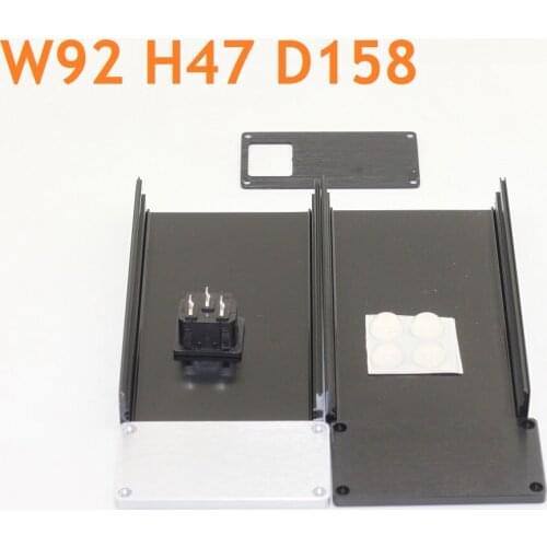 Mini Size Earphone Chassis DIY AMP Headphone Case Power Amplifier Supply W92 H47 D158