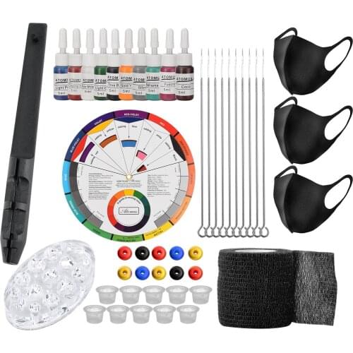 Hand Poke Stick Tattoo Kit Bandage Needles Ink Cups Tattoo Grommets DIY Tattoo Supplies for Beginners Artists Supplies