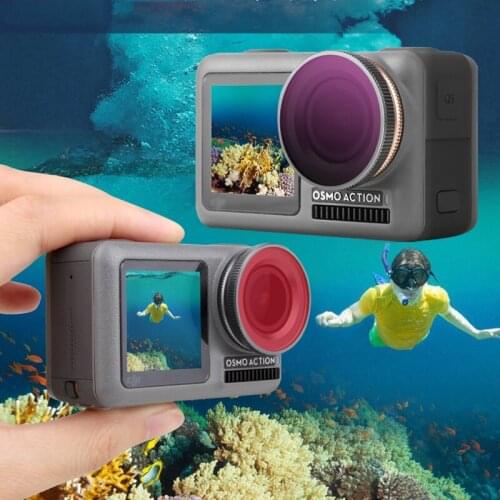 Sunnylife for 15X Macro Wide Lens Kit for DJI Osmo Action Optical Glass CPL ND/PL 4 8 16 32 UV Filter Vlog Shooting Accessories