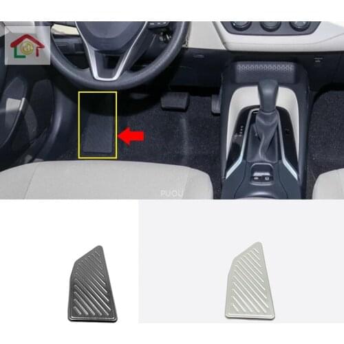 Stainless steel For Toyota corolla E210 2019 2020 accessories internal Car Rest Pedal Decoration Cover Trim Car styling 1pcs