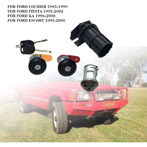 New For FORD FIESTA ESCORT COURIER KA COMPLETE DOOR LOCK SET with 2 KEYS KIT 3N21-F22050BB