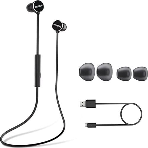 Original Philips TAUN102 Sports Earphone Headset with NFC Function Lithium Battery Micro USB for huawei Samsung Galaxy Note 8