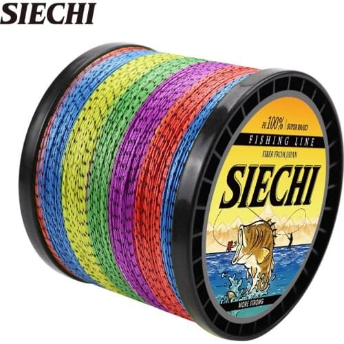 SIECHI Brand 300M 500M 1000M PE Braided Fishing Line 8 Strand 20-88LB Multifilament Fishing Line for Carp Fishing Wire