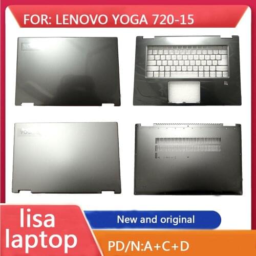 Lt Is Suitable For Lenovo Yoga 720-15 LCD Back cover, Palm Keyboard Shell Bottom Cover, Bottom Base And Metal Notebook Shell