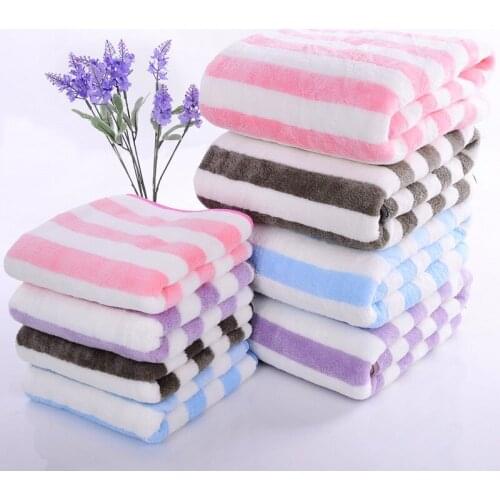 Stripe Towels Super Absorbent Soft Face Bath Towel Summer Bathroom Towels for Adults Absorbent Healthy toalla