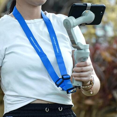 Adjustable Lanyard Neck Strap Carrying Handheld Camera Elements for DJI OM 4 Osmo Mobile 3 2 Gimbal Anti-Lost Belt