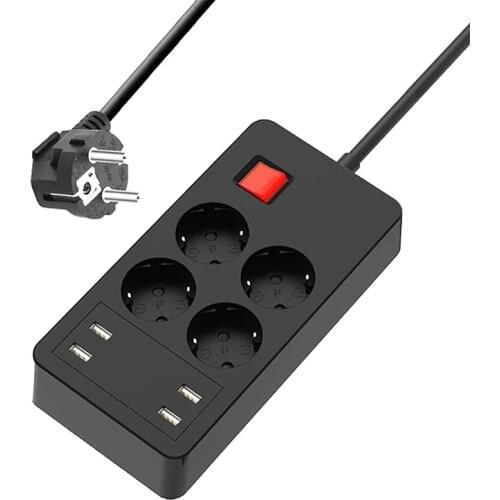 German Standard Mobile Phone Tablet Charging Multi-Function Panel Plug-In EU Socket Adapter Power Board