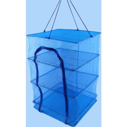 Folding Fish Network Net Red Drying Rack Foldable Mesh Hanging Vegetable Dishes Dryer Hanger Fishing Accessories