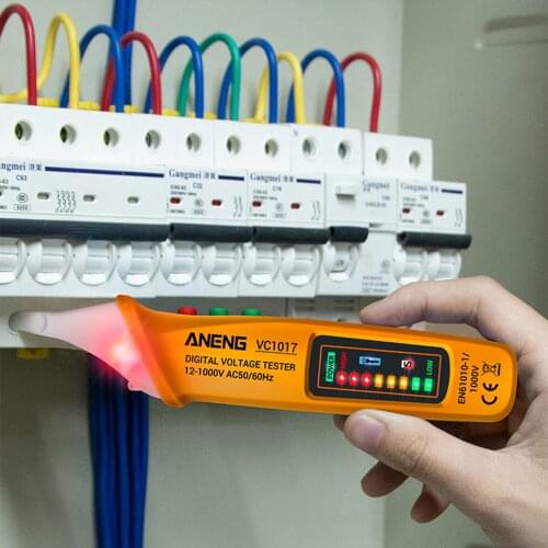 VC1017 AC Voltage Detector Voltage Tester NCV Electrical Pen Tester Line Detecter Smart Test Pen for Electrical Technician