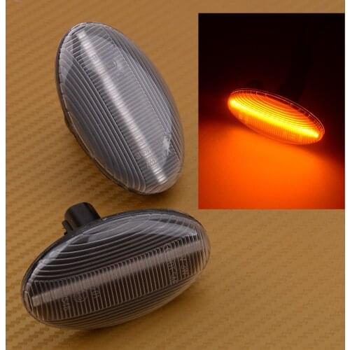 High Quality 1 Pair Car Clear Lens Amber LED Side Marker Light Fit for Subaru Forester Liberty Impreza Wrx Sti 2002 2003