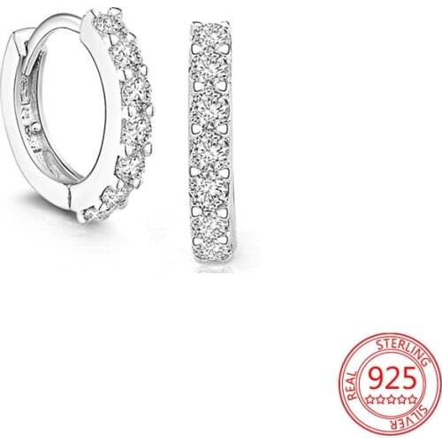 Hot Sale 925 Sterling Silver for Women Fashion Jewelry Crystals Zircon Drop EarRings Suitable for Valentines Day Birthday Gift