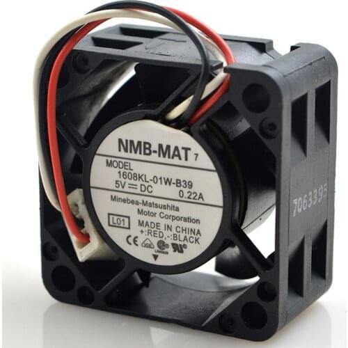 FOR NMB 1608 KL-01W-B39 5V 0.22A40 * 40 * 20 mm 4020 3-wire cooling fan