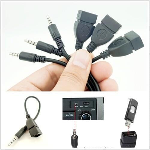 3.5mm Car AUX Converter Adapter Cable for Kia Hyundai Genesis G70 G80 G90 Equus Creta KONA Enduro Intrado NEXO