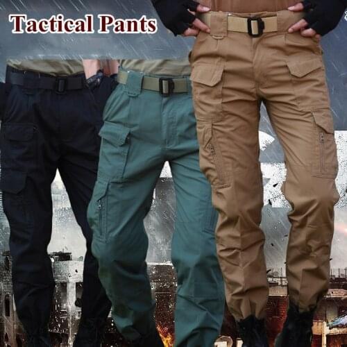 Army Fan Field Combat Training Cargo Pants Tactical Men Climbing Multi Pocket Tactical Trousers Outdoor Hiking Military Overalls