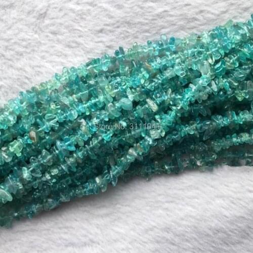 A loose beads BLUE APATITE baroque 3*8mm 39cm for DIY jewelry making FPPJ wholesale beads nature gem stone