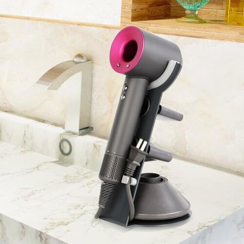 Dyson Hair Dryer Holder Bracket Stand Metal Accessories Hanging Shelf With Magnetic Rack Portable Storage For Bathroom
