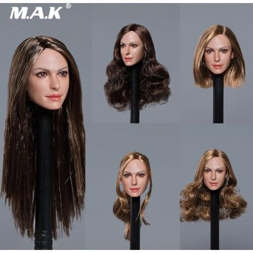 GC024 1/6 Scale Female Head Sculpt Beauty Hollywood Star Head Carved Model for 12 inches Man Action Figure Accessory