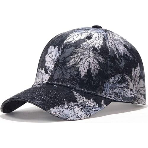 Cold Color Death Decay 3D Dry Withered Maple Leaves Leaf Wilderness Wilds Bush Street Cap Fashion Snapback Baseball Hat Luxury