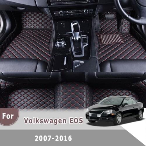 RHD Carpets For EOS 2016 2015 2014 2013 2012 2011 2010 2009 2008 2007 Car Floor Mats Auto Interior Accessories For Volkswagen vw