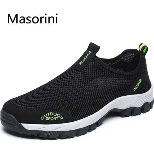 2020 New Men Summer Comfortable Casual Shoes Slip-on Breathable Air Mesh Flats Trainers Sneakers Water Loafers 39-49