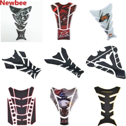 Newbee Motorcycle Gas Cap Sticker Decals 3D Fuel Tank Pad Motobike Devil Skull Logo Protect Racing Accessories For BMW Honda KTM