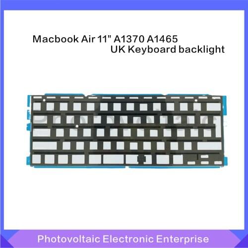 New For Macbook Air 11.6" A1370 A1465 EU UK Keyboard backlight Backlit 2010 2011 2012 2013 2014 2015