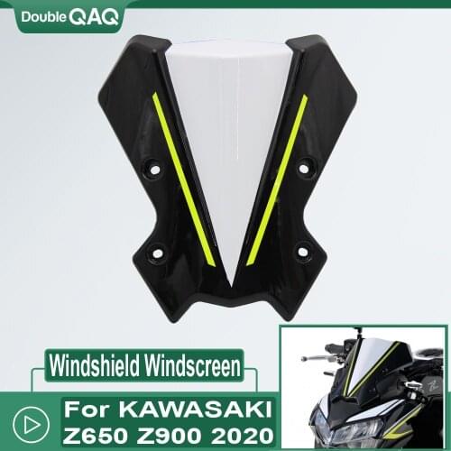 NEW Motorcycle Accessories For Kawasaki Z650 Z900 Z 650 Z 900 2020 Windscreen Windshield Shield Screen with Bracket