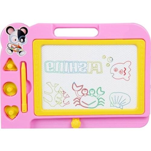 Plastic Art Brain Training Preschool Magnetic Drawing Board Multiple Color Optional with Interest Drawing Practice D5QA