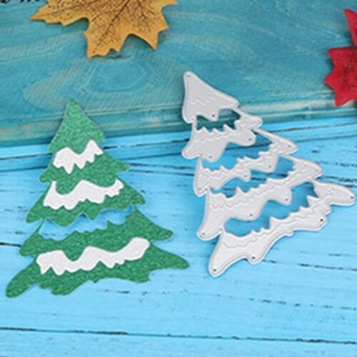 Christmas Tree Shape Metal Cutting Dies Stencil For DIY Scrapbooking Album Decorative Embossing Handcraft Die Cutting Template