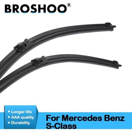 BROSHOO Car Windshield Wiper Blade Rubber 2000 To 2013 For Mercedes Benz S Class W220 W221 S280 S300 S320 S350 S350L S500 S600