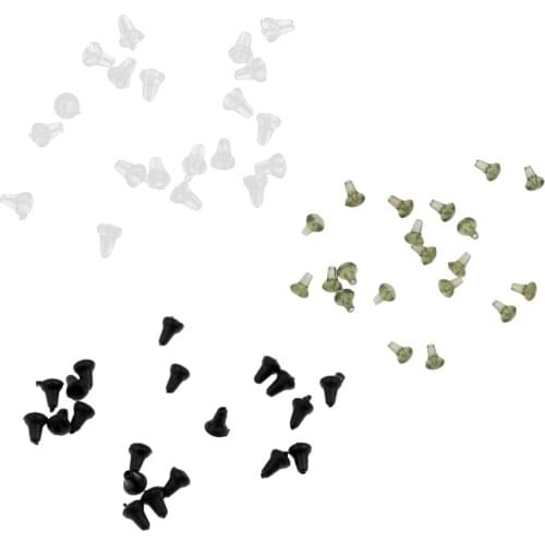 20 Pieces Hook Stops Stopper Buffer Bait Holder Rig Ring Stops 3 Color