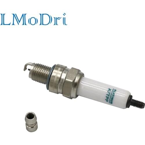 LMoDri Motorcycle Spark Plug A7TC 10mm for GY6 50cc 70cc 90cc 125cc 150cc Scooter ATV Quads Go Kart Dirt Bike Moped QMI157