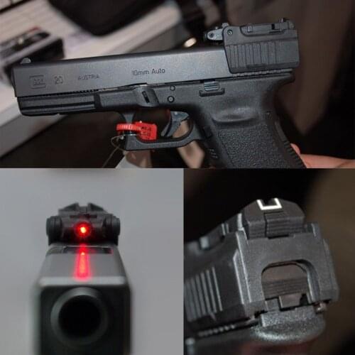 Tactical Pistol Red Laser Sight Scope for Airsoft Glock 17 19 22 23 25 26 27 28 31 32 33 34 35 37 38 Iron Front Rear Sight