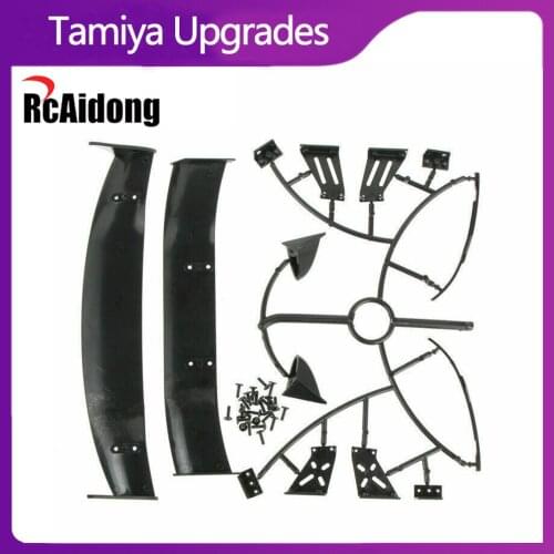 Universal Rear Tail Spoiler Wing/Mirror for Tamiya HIP 1:10 RC Racing Drift Car Upgrades Parts