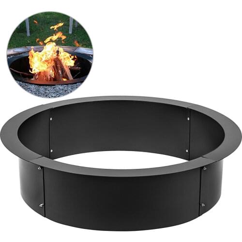 45”x 39 Fire Pit Ring Liner Steel Wood Brick Surround Insert Brick Drop-In